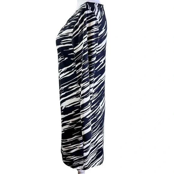 Trina Turk Black and White Long Sleeve Dress - Picture 5 of 11